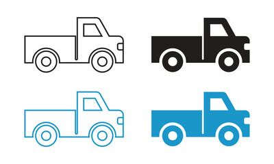 Vector Car Icons In Multiple Style