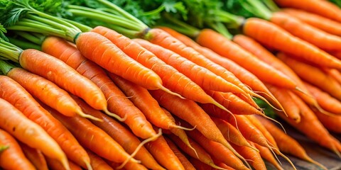 Fresh Orange Carrots Close Up - Vibrant Vegetable Harvest