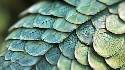 A close-up shot of basilisk scales. Basilisk. Illustration