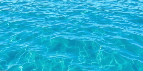 Fototapeta premium Clear blue water with gentle waves creating foam on the surface, natural, summer, marine