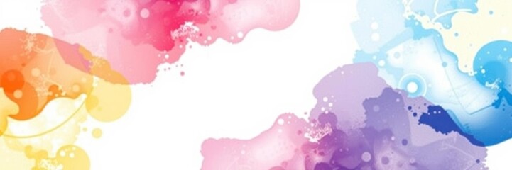 Obraz premium Abstract halftone white background with a touch of three vibrant colors, colors, graphic