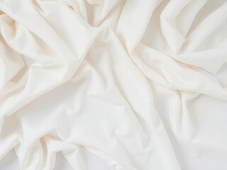 Obraz premium Panorama of Vintage white cloth texture with delicate lace details and soft folds, soft, seamless, folds