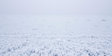 Obraz premium Fresh, untouched snow covering the ground in a textured background, landscape, frost, freeze