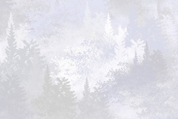 Fototapeta premium Abstract Forest Illustration