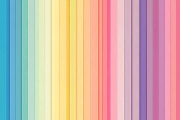 Obraz premium a vertical colorful gradient featuring vibrant pastel stripes transitioning softly through pink yellow purple and blue 