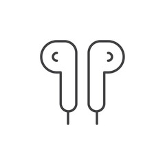 Airpods icon Vector logo set flat