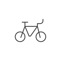 Bicycle icon Vector logo set flat