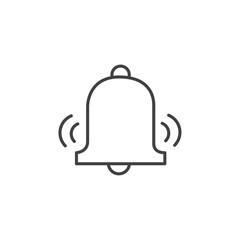 Bell ring icon Vector logo set flat