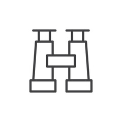 Binoculars icon Vector logo set flat