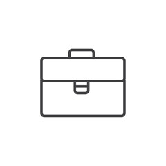 Briefcase icon Vector logo set flat