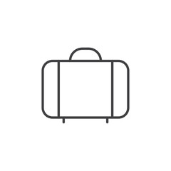 Briefcase icon Vector logo set flat