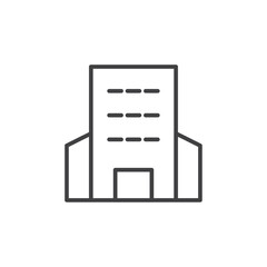 Building icon Vector logo set flat