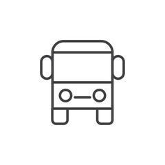 Bus icon Vector logo set flat