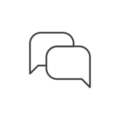 Naklejka premium Chats icon Vector logo set flat