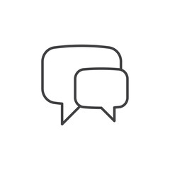 Naklejka premium Chats icon Vector logo set flat