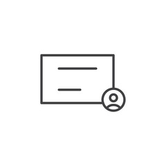 Certificate icon Vector logo set flat