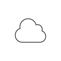Cloud icon Vector logo set flat