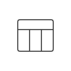 Columns icon Vector logo set flat