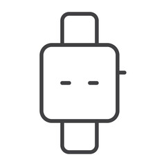 Digital watch icon Vector logo set flat