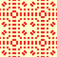 Fototapeta premium Squares and rectangles background. Geometric ornament. Quadrangles backdrop. Polygons wallpaper. Checks motif. Digital paper. Textile print. Web design. Abstract image. Seamless pattern. Vector art