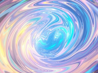 A swirling vortex of colors, representing the interconnectedness of nature's elements, organic shapes, wave, ecology, movement., color gradient