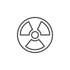 Nuclear icon Vector logo set flat