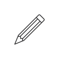 Pencil icon Vector logo set flat