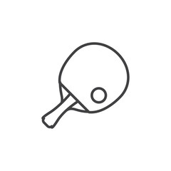 Ping pong icon Vector logo set flat