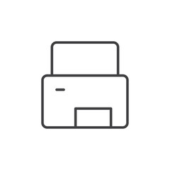 Printer icon Vector logo set flat