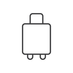 Suitcase icon Vector logo set flat