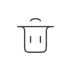 Trash icon Vector logo set flat