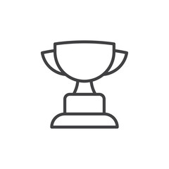 Trophy icon Vector logo set flat