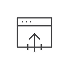 Update browsing tab icon Vector logo set flat