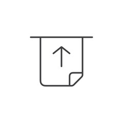 Upload list icon Vector logo set flat