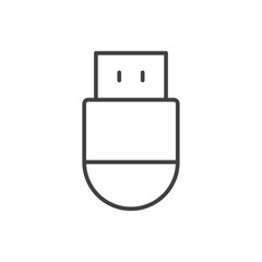Usb icon Vector logo set flat