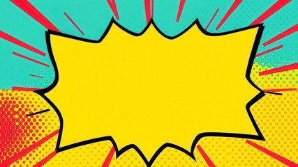Naklejka premium A comic-style photo effect mockup featuring vibrant colors, bold outlines, and halftone patterns, bold outlines, artistic, colors