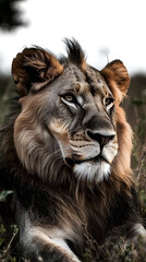 Fototapeta premium Photography of lion wildlife mammal animal.