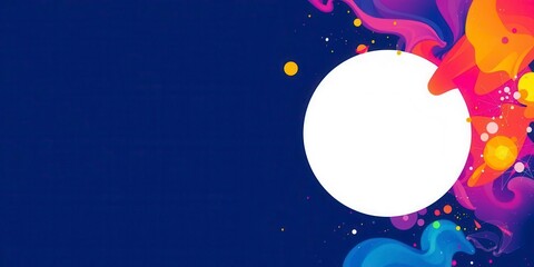 A dynamic flyer mockup featuring a variety of editable elements for customization on a vibrant background, editable, background, blank