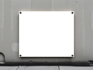 Glued poster mockup on rough concrete wall with visible texture and urban feel, marketing, presentation, display