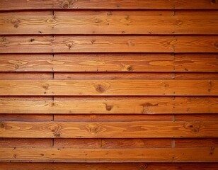 Naklejka premium Solid wooden battens arranged in a unique, contemporary wall pattern, showcasing a natural color finish that enhances the texture, warmth, and timeless appeal of the design, bringing rustic elegance i