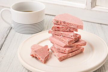 積み上げられたチョコ