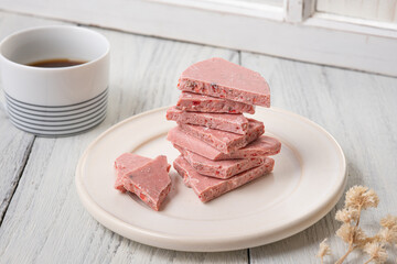 積み上げられたチョコ