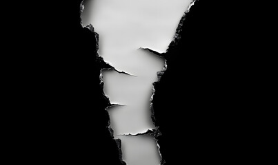 black torn paper for photo effect