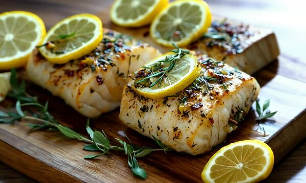Delicious Lemon Herb Baked Cod