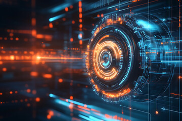 Intricate Futuristic Technology Interface