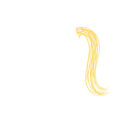 Naklejka premium Strands Of Blonde Hair 