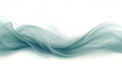 Abstract Teal Wave Abstract Background Design