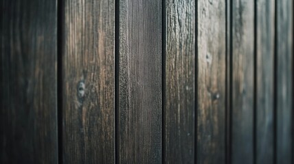 Obraz premium Dark brown vertical wood planks background texture.