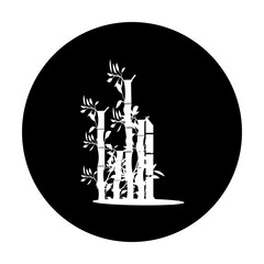 Bamboo Logo Template icon illustration design — Vector