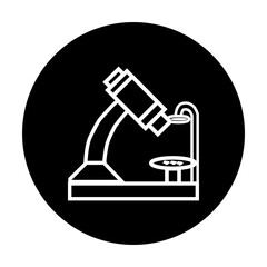 microscope icon vector illustration symbol design